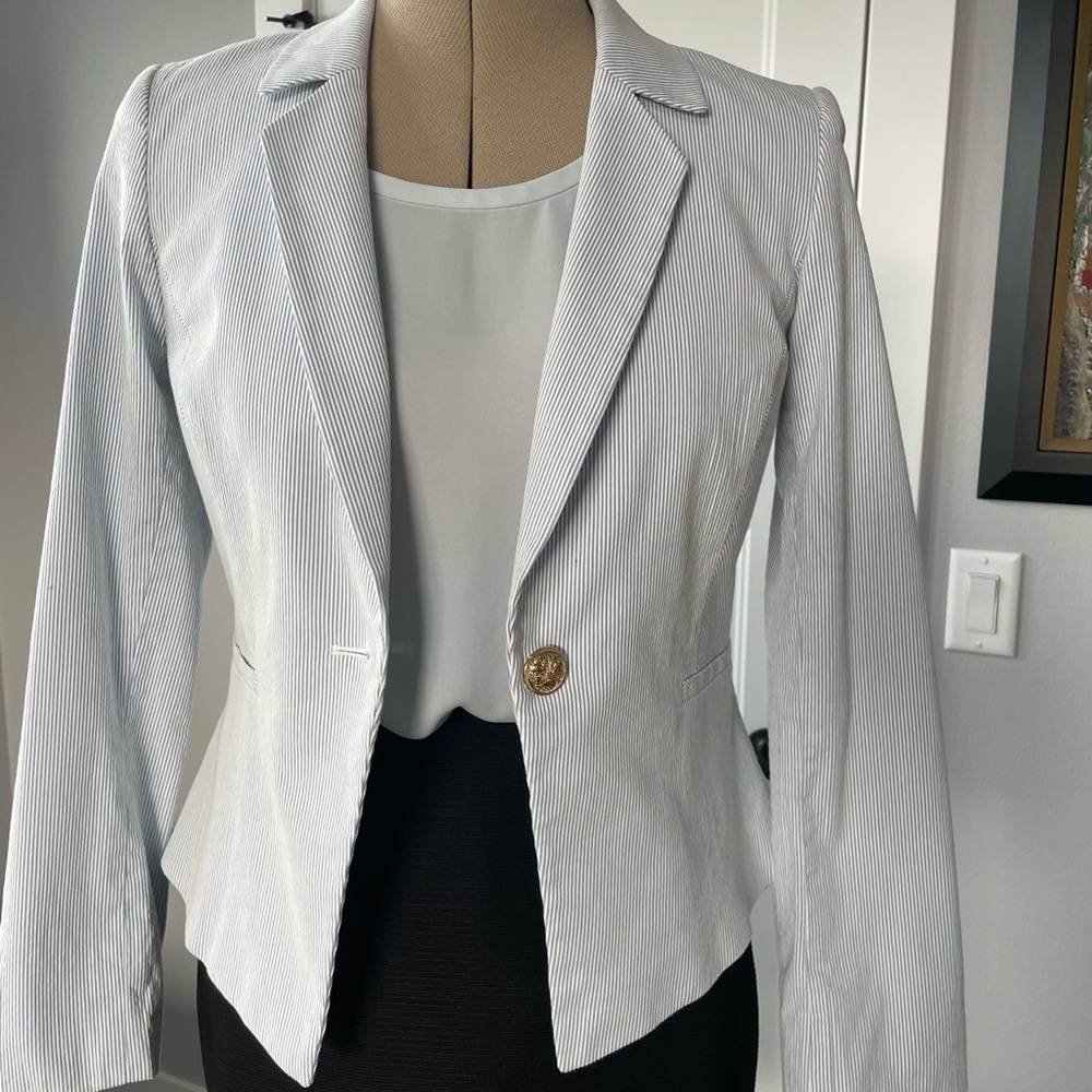 Seersucker blazer